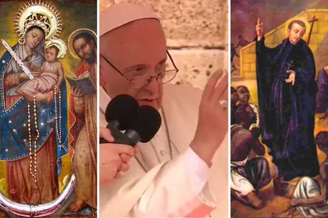 El Papa en Cartagena: Virgen de Chiquinquirá y Pedro Claver invitan a servir a descartados