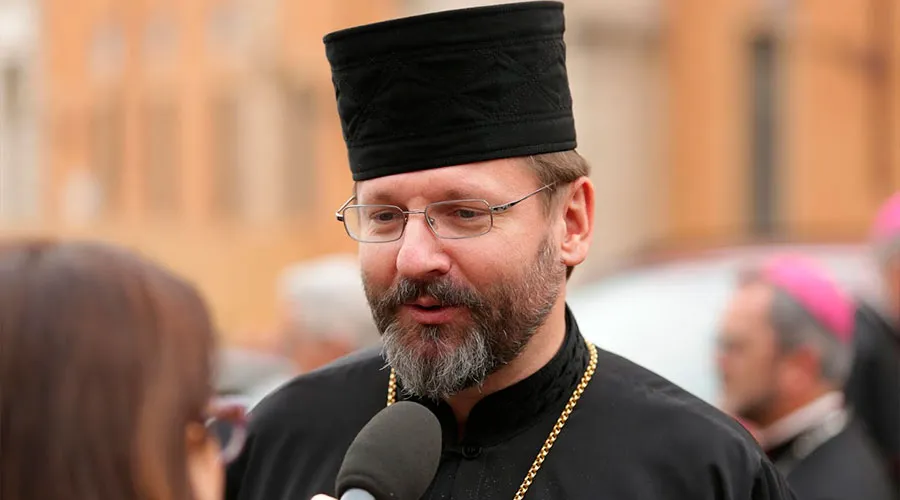 Arzobispo Mayor de la Iglesia Greco Católica Ucraniana, Su Beatitud Sviatoslav Shevchuk / Crédito: Daniel Ibañez (ACI Prensa)