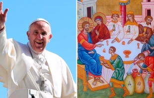 Cru00e9ditos: Papa Francisco: Daniel Ibu00e1u00f1ez /ACI Prensa) - Icono Bodas de Canu00e1: Dominio Pu00fablico 