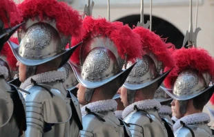 Los nuevos Guardias Suizos en el Vaticano. Foto: Martha Calderu00f3n / ACI Prensa 
