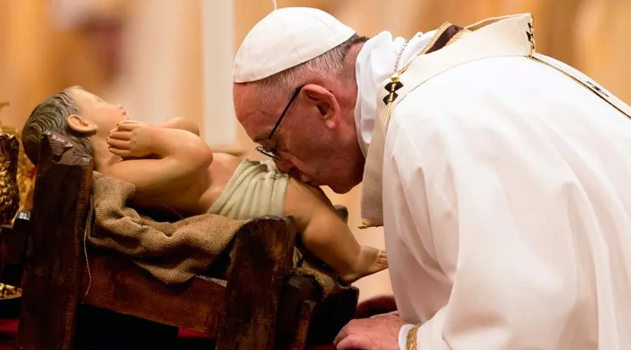 El Papa Francisco en la Misa de Navidad. Foto: Daniel Ibáñez / ACI Prensa?w=200&h=150