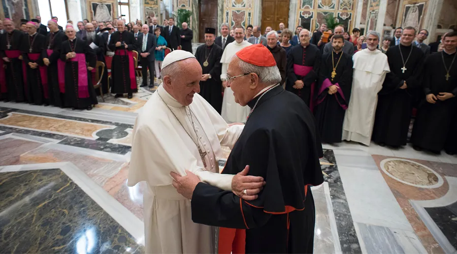 El Papa en el encuentro. Foto: L'Osservatore Romano?w=200&h=150