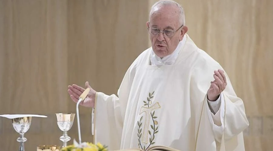 El Papa en Santa Marta. Foto: L'Osservatore Romano