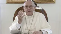El Papa en el videomensaje.