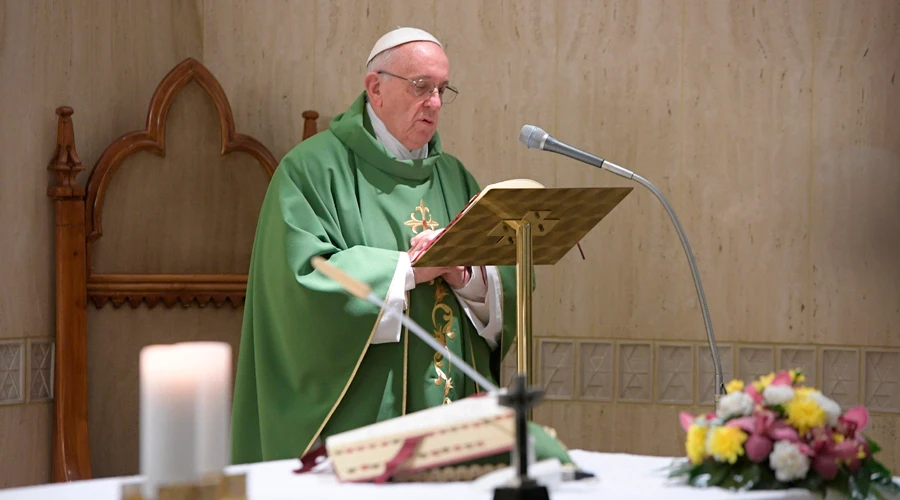 El Papa celebra la Misa. Foto: L'Osservatore Romano