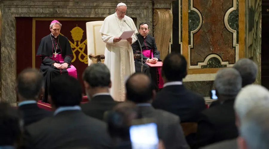 El Papa durante la audiencia. Foto: Vatican media?w=200&h=150