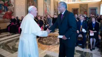 El Papa en la reunión con los metodistas. Foto: L'Osservatore Romano