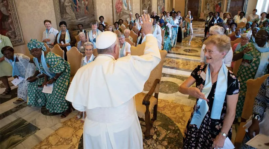 El Papa durante la audiencia. Foto: Vatican media