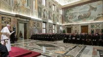 El Papa Francisco recibe a la Academia Alfonsiana. Foto: Vatican Media