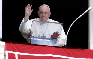 Papa Francisco en el u00c1ngelus. Foto: Vatican Media 