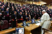 El Papa Francisco se reúne en privado con los obispos de Italia 