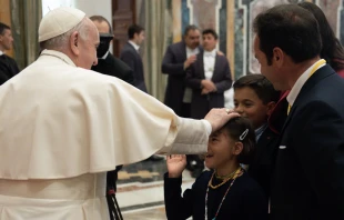 Papa Francisco recibe a la Asociaciu00f3n Meter. Foto: Vatican Media 