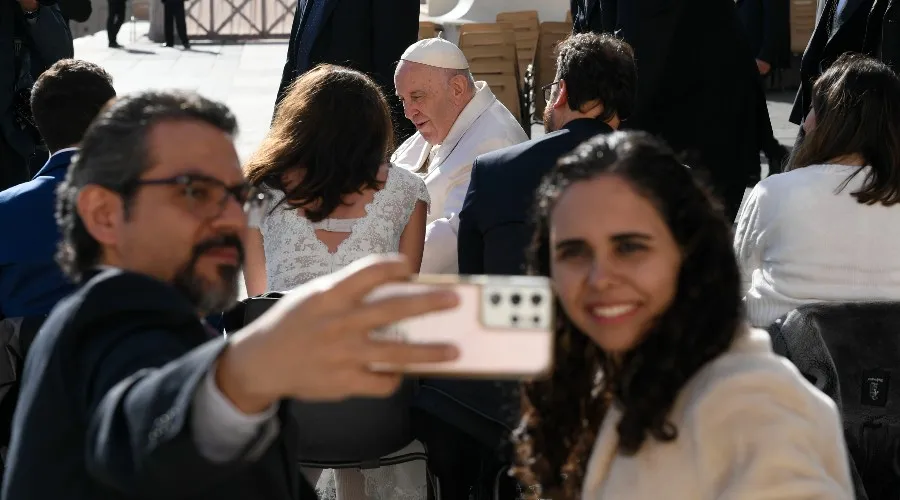 Imagen referencial del Papa Francisco durante una Audiencia General. Crédito: Vatican Media.?w=200&h=150
