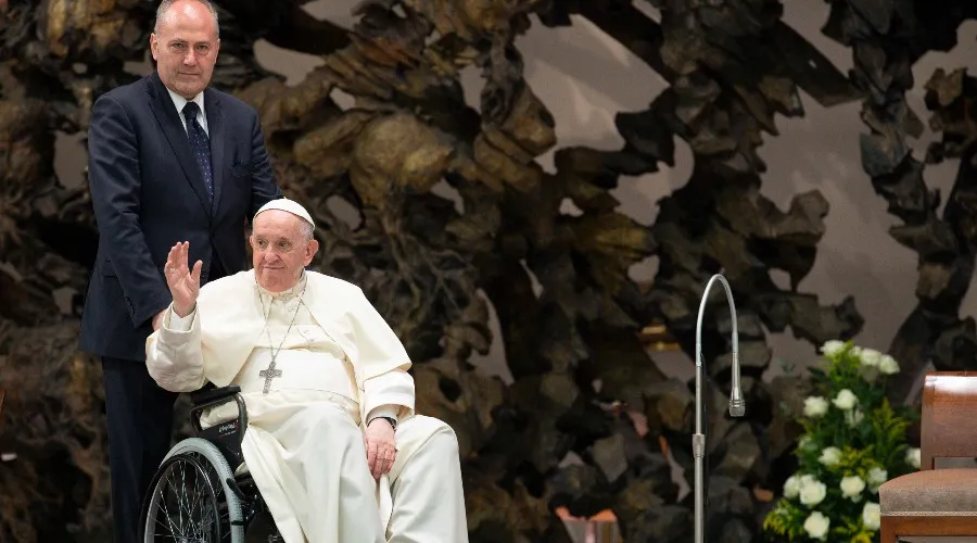 Papa Francisco en la Audiencia con miembros de Cursillos Cristianos. Crédito: Vatican Media