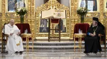 Papa Francisco en la catedral ortodoxa de Chipre en 2021. (Imagen de archivo). Foto: Vatican Media
