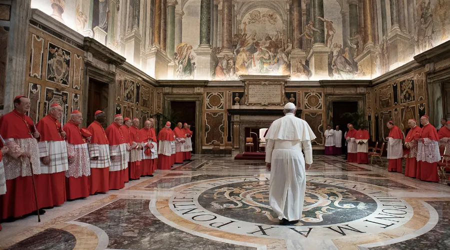 Imagen referencial. Consistorio ordinario público en 2019. Foto: Vatican Media