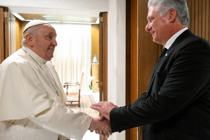 Así fue el encuentro entre el Papa Francisco y el presidente de Cuba en el Vaticano