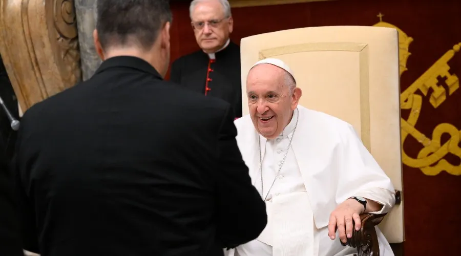 Audiencia del Papa Francisco con miembros de  Obras Misionales Pontificias. Crédito: Vatican Media?w=200&h=150