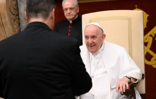 Audiencia del Papa Francisco con miembros de  Obras Misionales Pontificias. Cru00e9dito: Vatican Media 