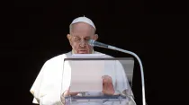 Papa Francisco en el Ángelus. Crédito: Vatican Media