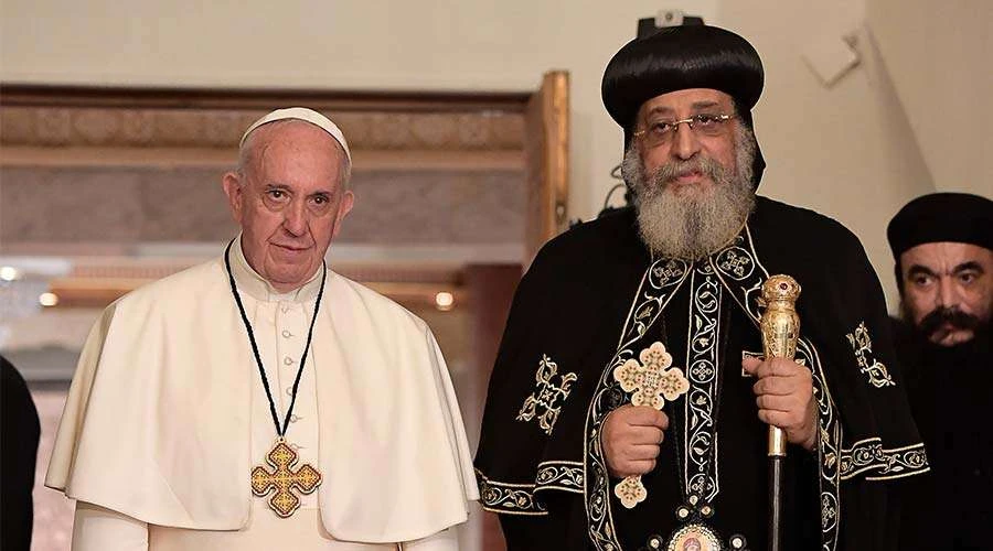 Imagen referencial / Papa Francisco y Papa Tawadros II. Foto: Vatican News / ACI Prensa.?w=200&h=150