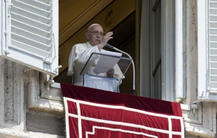 El Papa Francisco en el rezo del u00c1ngelus. Foto: Vatican Media 