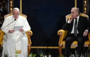 Discurso del Papa Francisco ante autoridades de Malta. Crédito: Vatican Media 