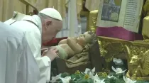 Papa Francisco en la Epifanía 2022. Foto: Captura Vatican Media