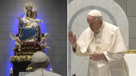 Papa Francisco reza por la paz ante Nuestra Señora de Arabia, patrona del Golfo Pérsico