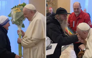 Papa Francisco en el "Premio Madre Teresa" 2022. Foto: Captura video 
