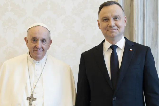 El Papa Francisco se reúne en el Vaticano con el presidente de Polonia