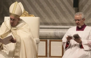 Papa Francisco en el Te Deum. Foto: Alan Koppschall / ACI Prensa 