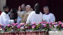 Papa Francisco en Bendición Urbi et Orbi de Pasqua. (Foto de archivo). Foto: Vatican Media