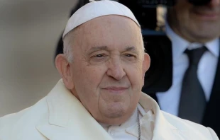 El Papa Francisco en la Audiencia General de este miu00e9rcoles. Cru00e9dito: Daniel Ibu00e1u00f1ez/ACI Prensa 