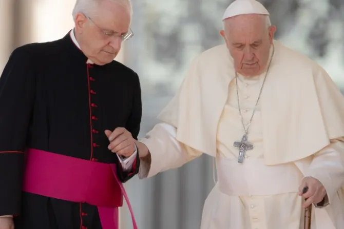 El Papa reflexiona sobre los límites de la vejez: “Ahora yo tengo que andar con bastón”