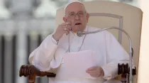 El Papa Francisco defiende la belleza de la vejez en Audiencia General. Crédito: Daniel Ibáñez/ACI Prensa