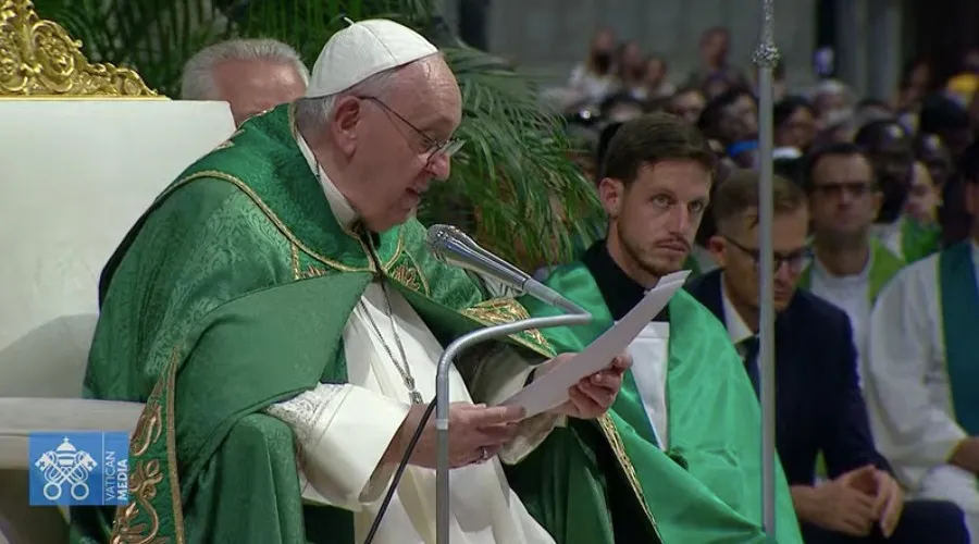 El Papa Francisco en la Misa de este martes. Crédito: Captura Vatican Media?w=200&h=150