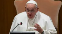 El Papa Francisco defiende el papel de los laicos en la Iglesia. Cédito: Vatican Media