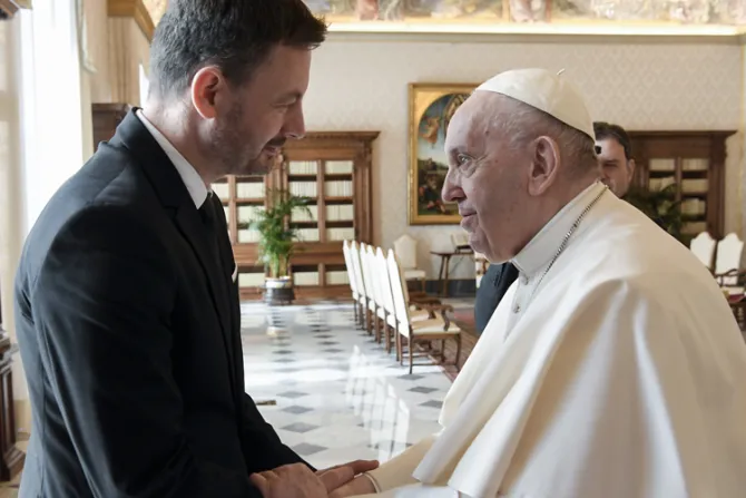 El Papa recibe en el Vaticano al primer ministro de Eslovaquia