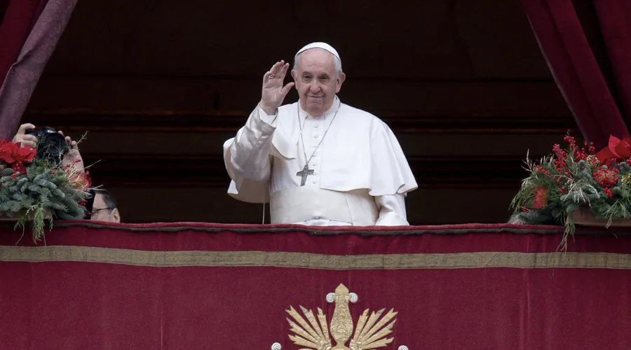 Papa Francisco felicita por la Navidad 2021. Foto: Vatican Media