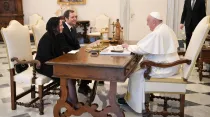 Papa Francisco con dirigentes de San Marino. Crédito: Vatican Media