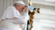 Imagen referencial del Papa Francisco en una audiencia general. Crédito: Vatican Media.