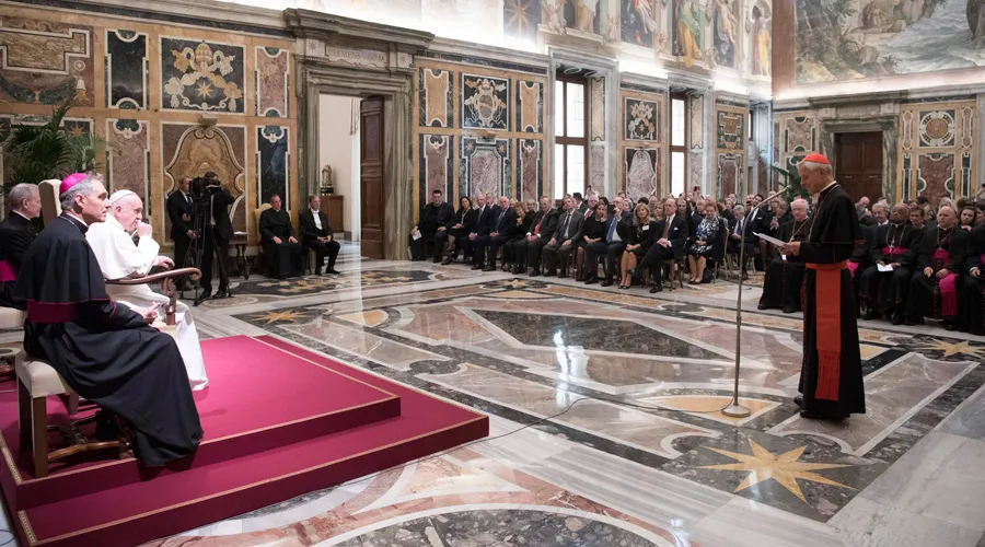 El Papa recibe a la Papal Foundation. Foto: L'Osservatore Romano?w=200&h=150