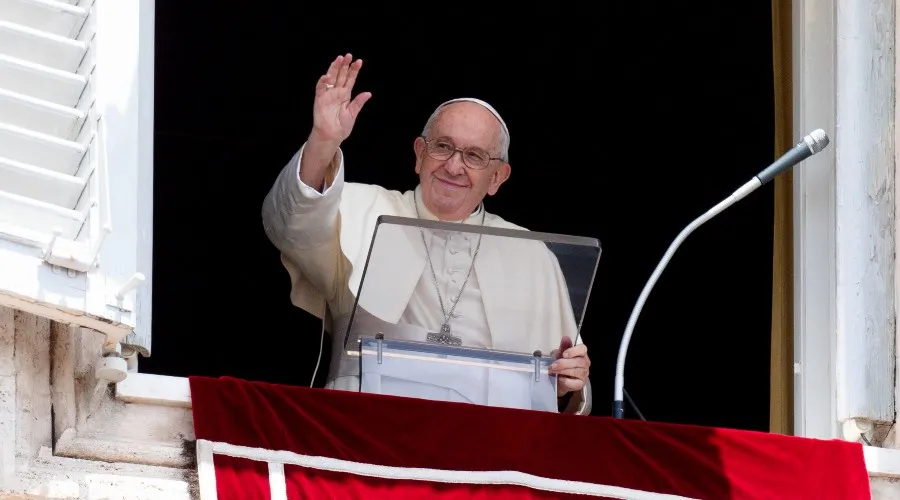 El Papa Francisco en el Ángelus de este domingo. Crédito: Vatican Media