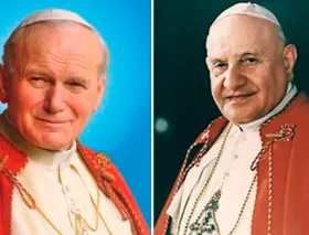 Un día como hoy fueron declarados santos los papas Juan Pablo II y Juan XXIII