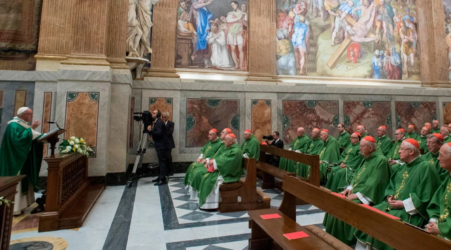 El Papa Francisco en la Misa de esta mañana en el Vaticano. Foto: L'Osservatore Romano?w=200&h=150