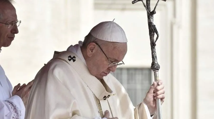 El Papa Francisco en el domingo de la Divina Misericordia. Foto: Vatican Media