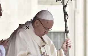 El Papa Francisco en el domingo de la Divina Misericordia. Foto: Vatican Media 