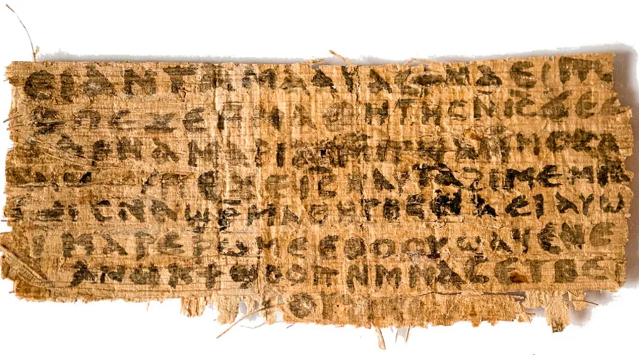 Papiro del supuesto "Evangelio de la esposa de Jesús". Foto: Dominio Público / Wikipedia?w=200&h=150
