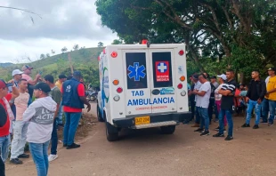 Paro minero en Antioquia. Cru00e9dito: Twitter Defensoru00eda del Pueblo de Colombia 